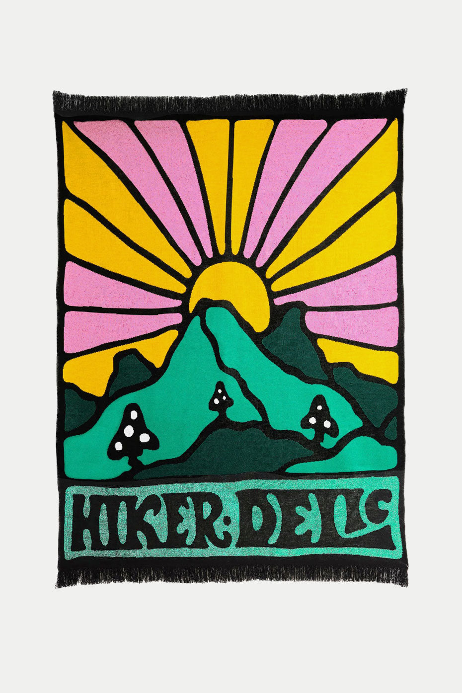 Hikerdelic Green Original Logo Picnic Blanket