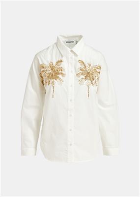 Essentiel Antwerp - Fresh Shirt White With Gold