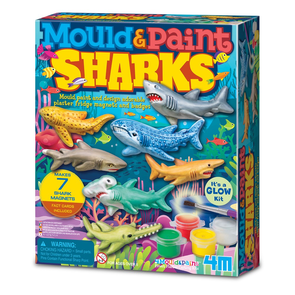 4M Kidz Labs Mould and Paint - Sharks