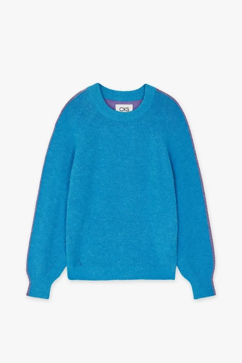 CKS Blue and Purple Primer Sweater 