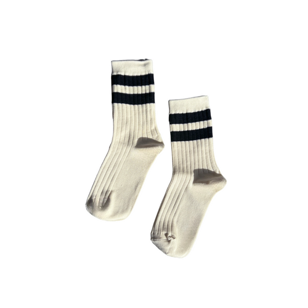 Le Bon Shoppe Her Socks In Bold Varsity Stripe