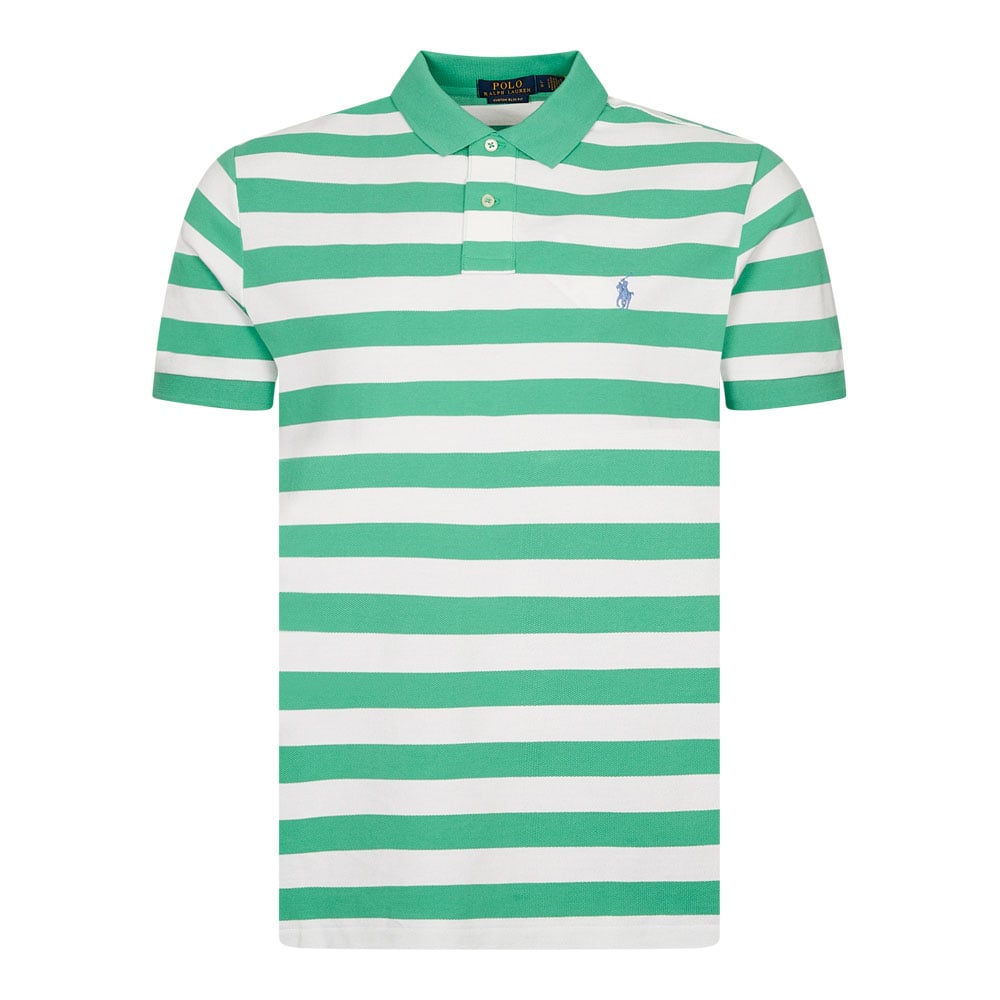 Polo Ralph Lauren Stripe Polo Shirt - Green/white