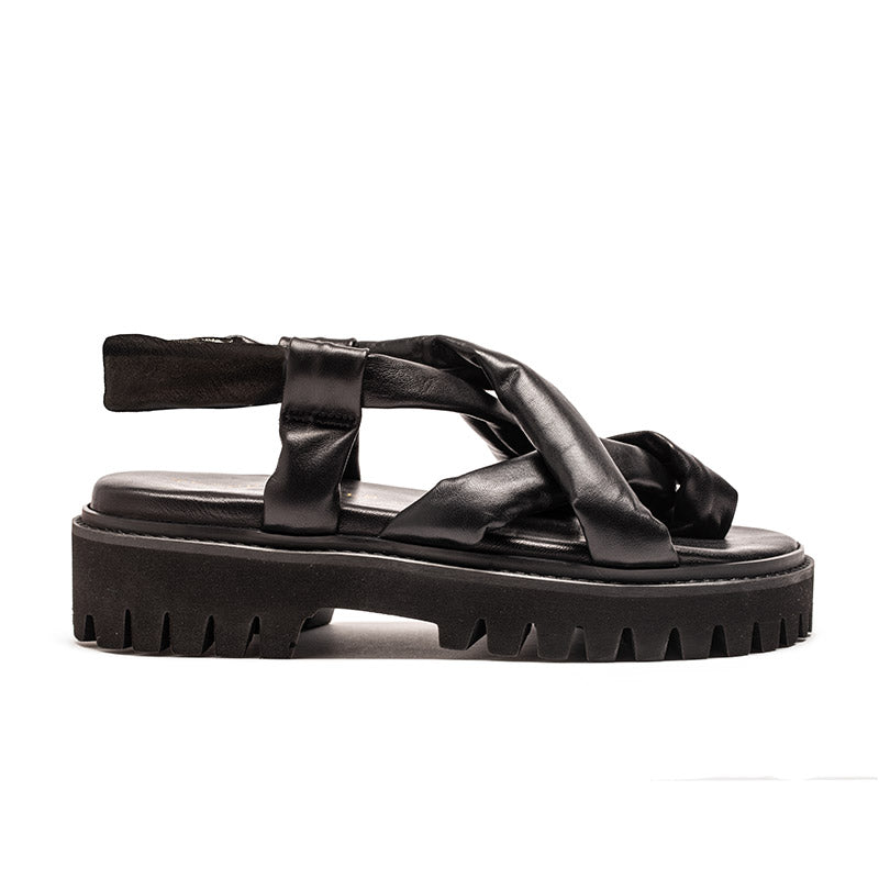 Tracey Neuls ESCHER Smoke | Leather Sandals