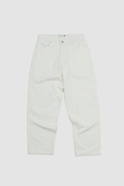 Pop Trading Company Drs Linen Pants Off White