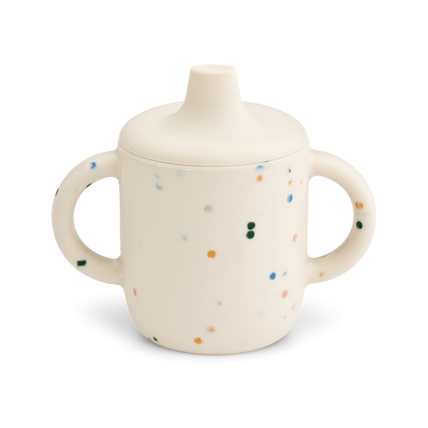 Liewood Neil Silicone Sippy Cup (150ml) - Splash Dots / Sea Shell