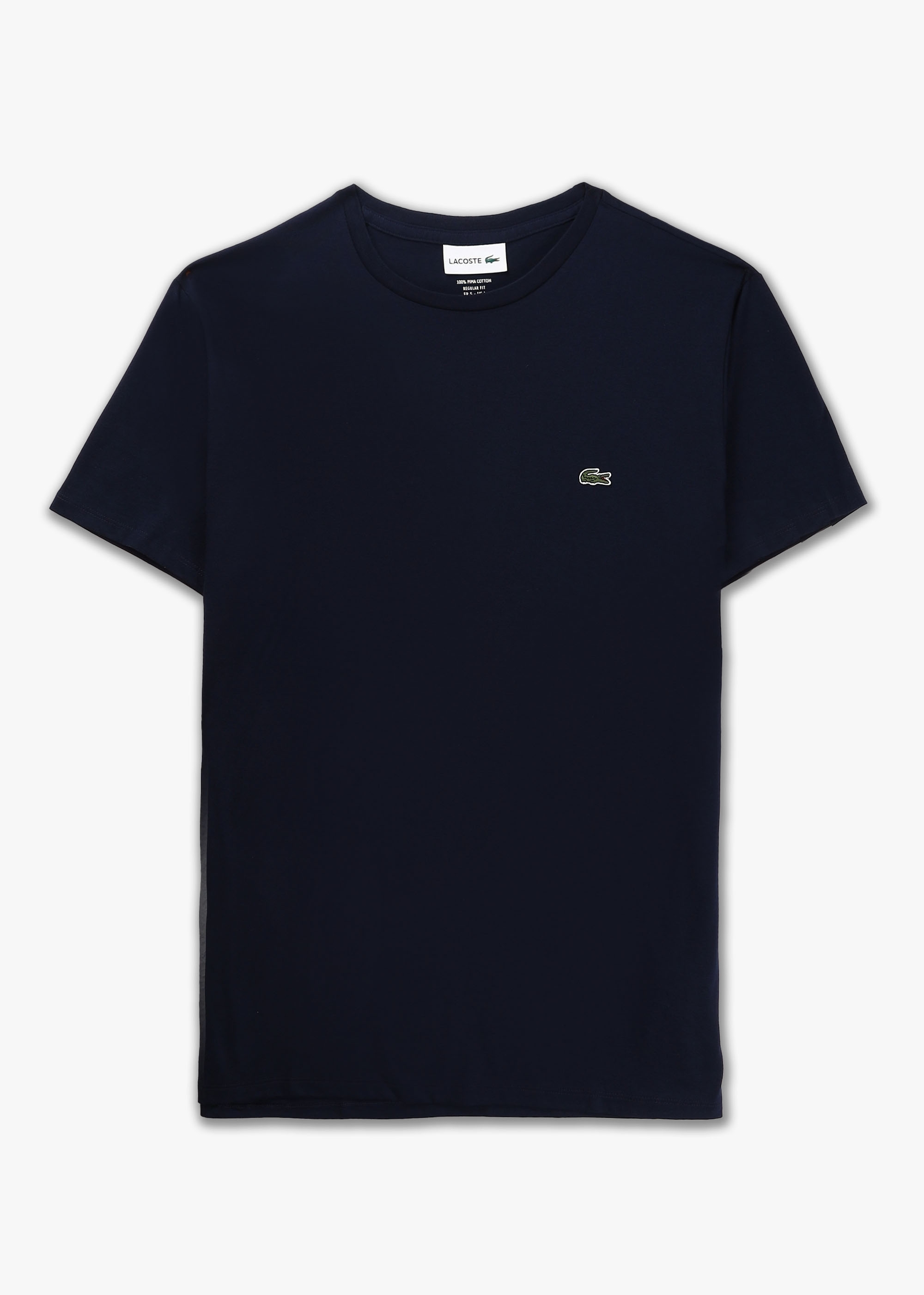 Lacoste Mens Pima Cotton Jersey T-shirt In Dark Navy