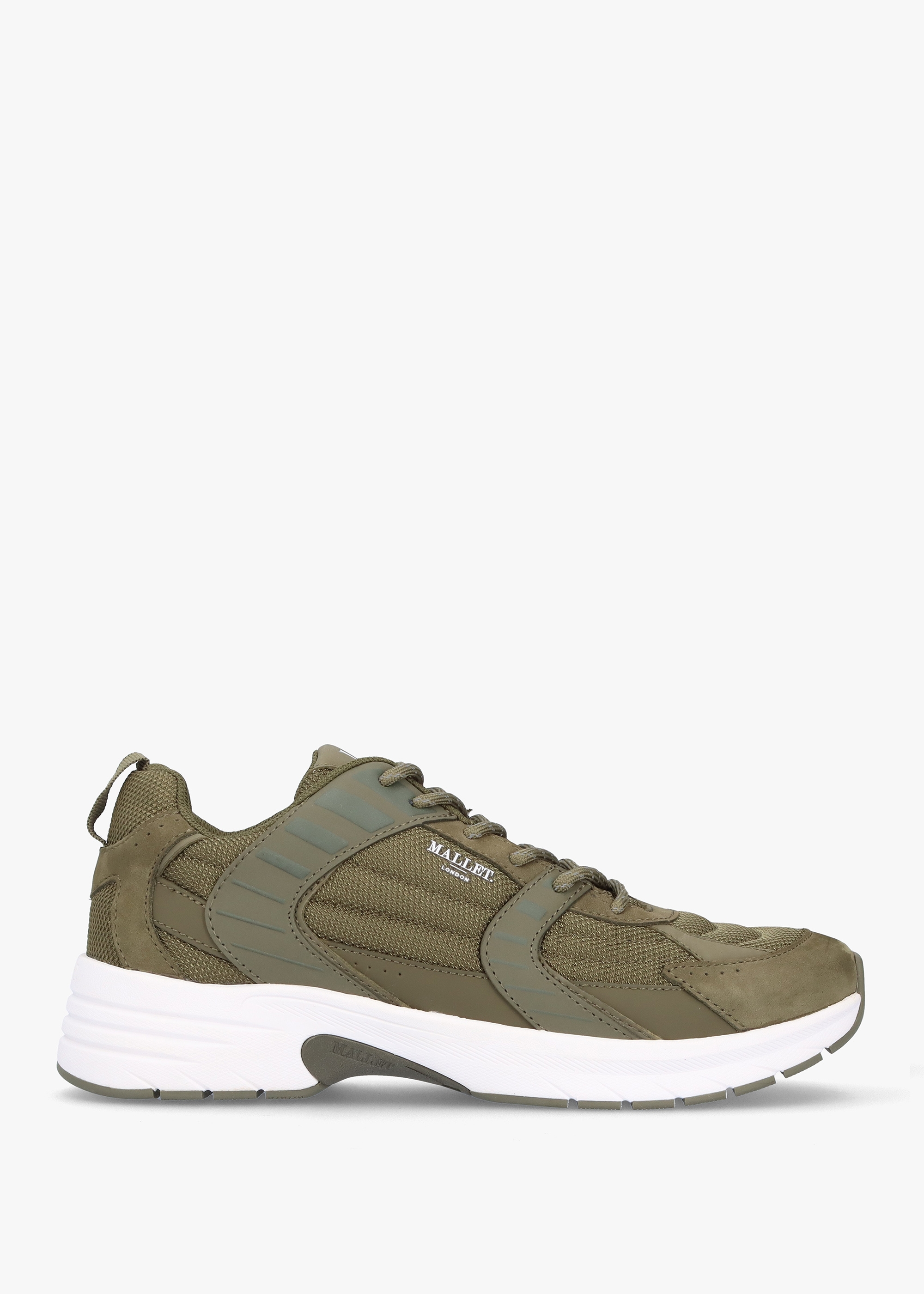 Mallet Mens Holloway Trainers In Khaki Reflect