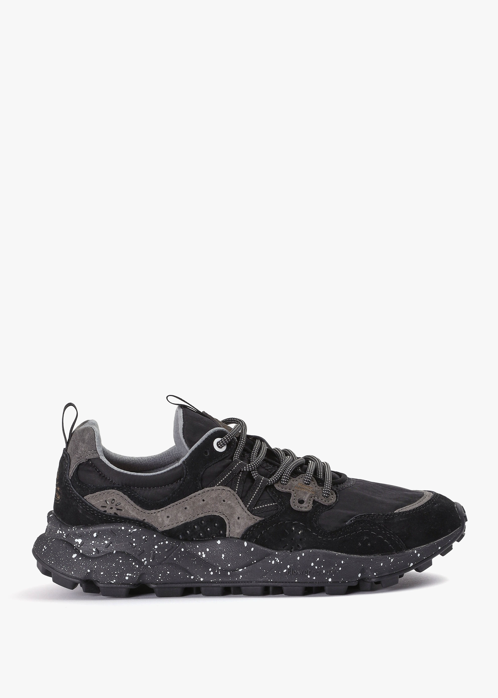 Flower Mountain Mens Yamano 3 Suede/nylon Trainers In Black