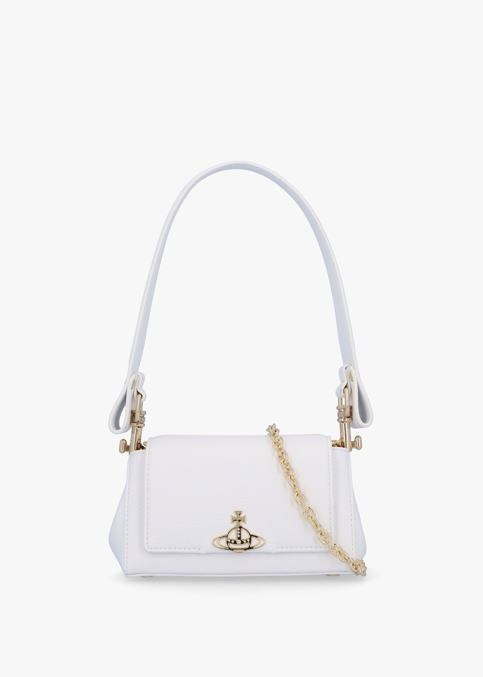 Vivienne Westwood  Womens Small Hazel Recycled Pu Shoulder Bag In White