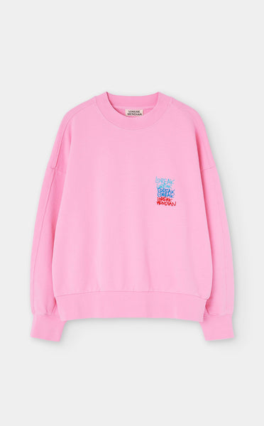 Loreak Mendian Oiza Organic Cotton Sweatshirt - Pink