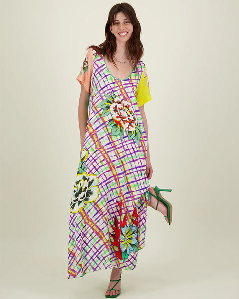 ME 369 Vera Maxi Print Dress