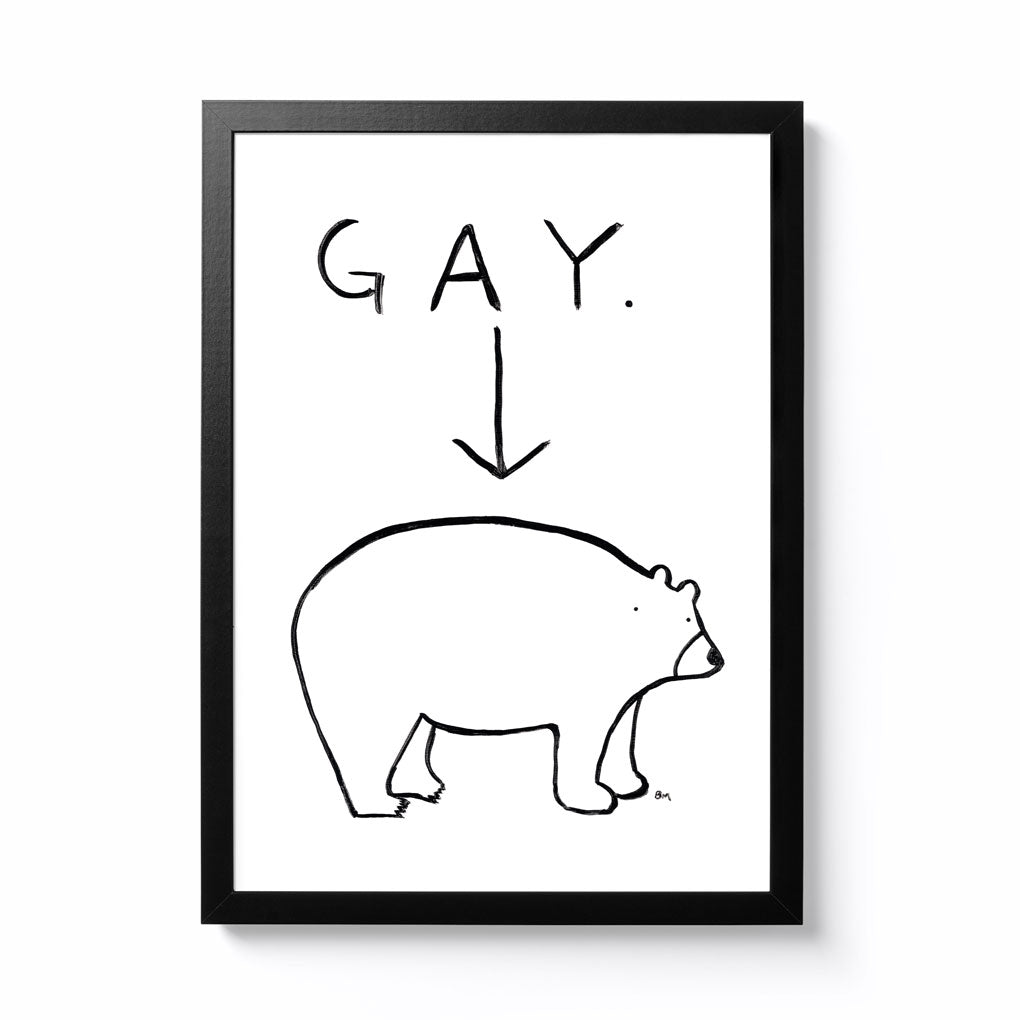 Billy Murphy Gay A3 Framed Print