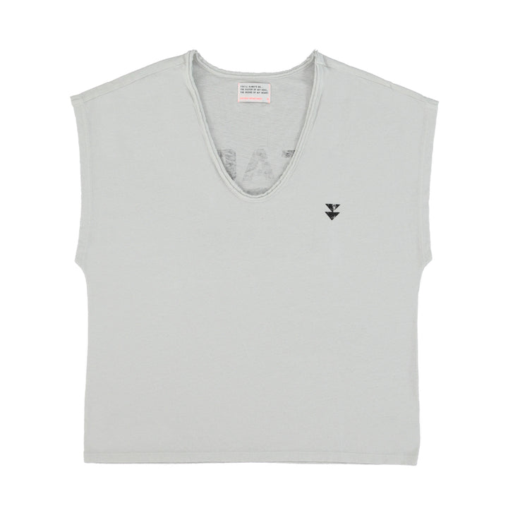 Sisters Department “Peace & Love” T Shirt - Light Grey