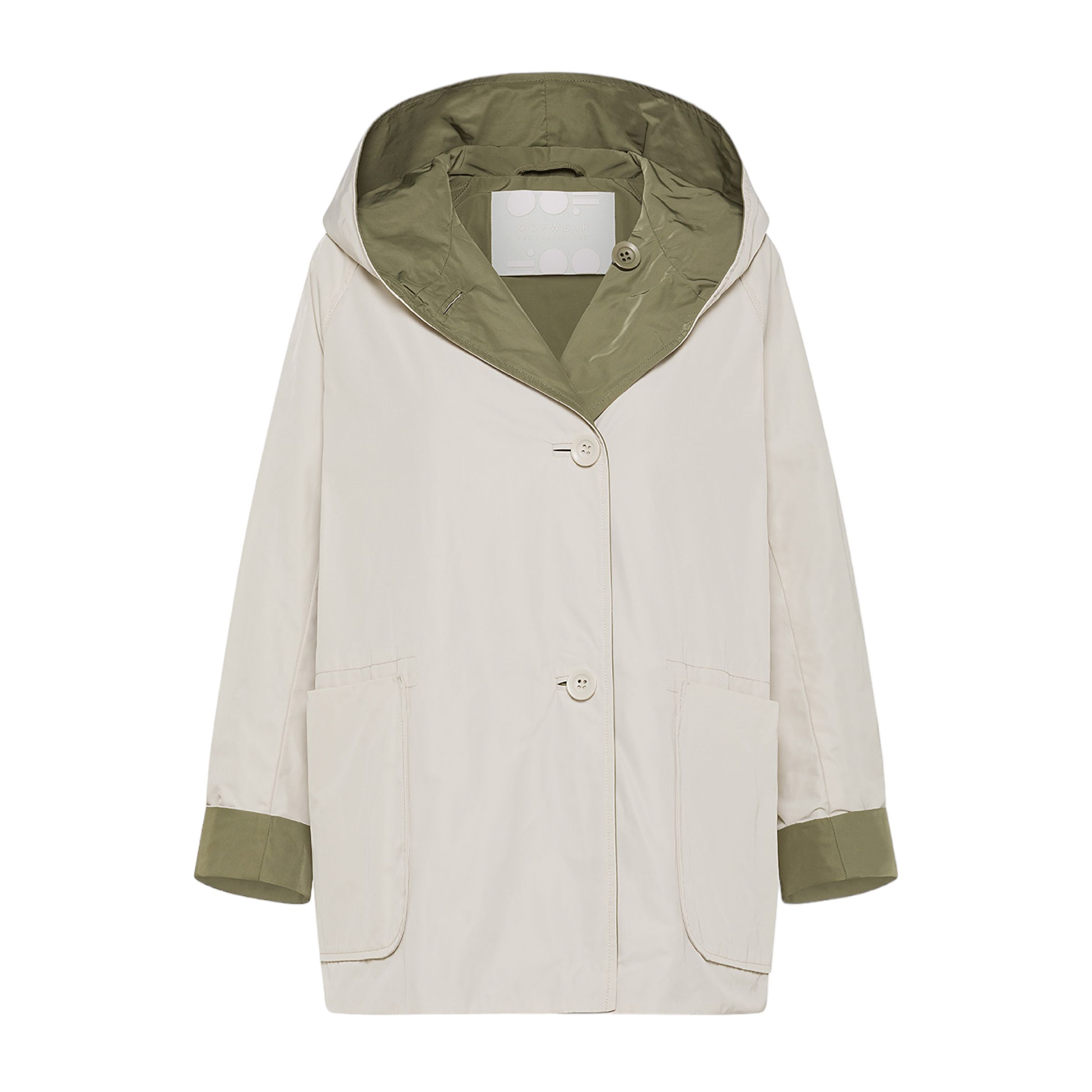 OOF WEAR Giacca Reversible Donna Cream/Army Green