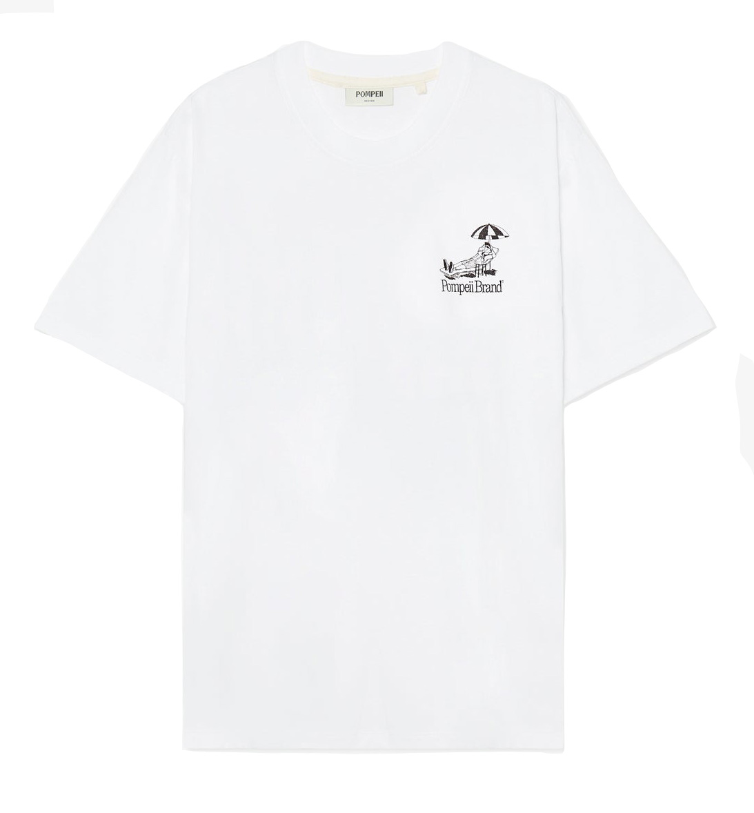 Pompeii Sunbathing Emilio Short-Sleeved T-Shirt (White)