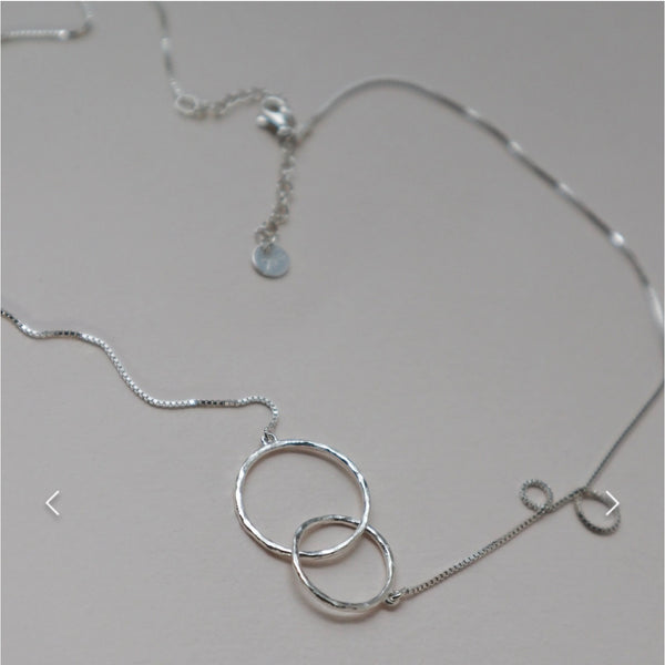 Lines & Current ‘Elska’ Infinity Necklace - Sterling Silver