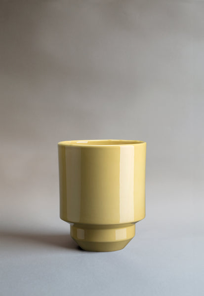 Bergs Potter Hoff Glazed Pale Yellow Indoor Pot Ø18 Cm