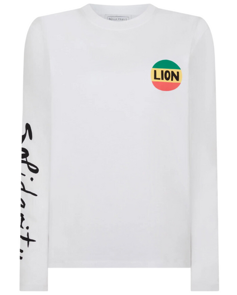 Bella Freud  Solidarity Lion T-shirt White