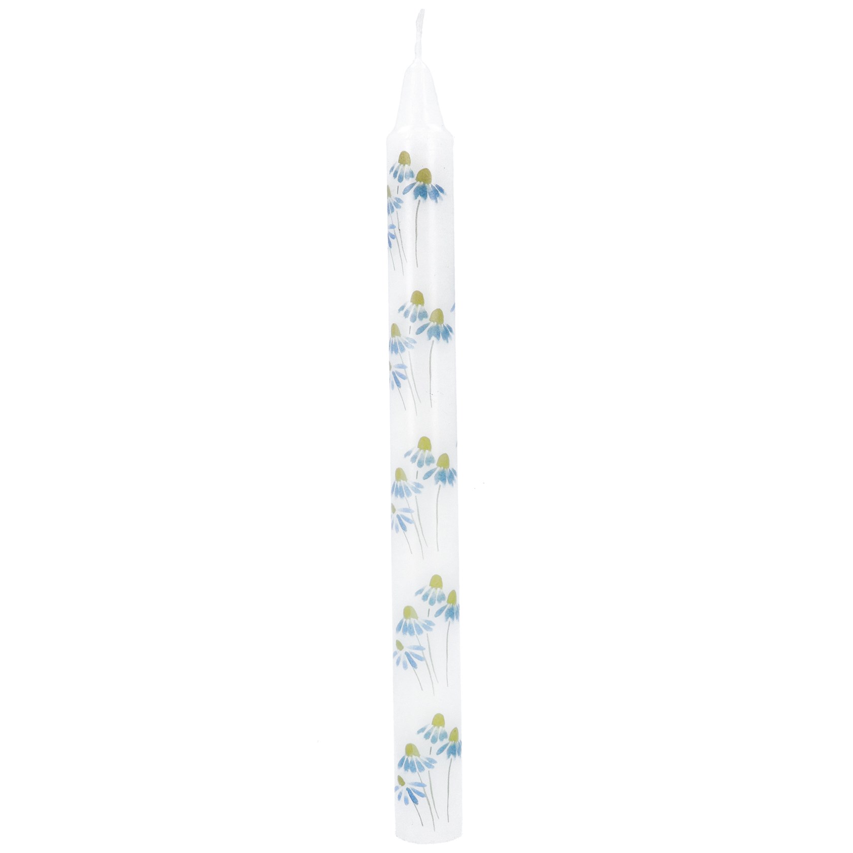 Gisela Graham Blue Daisy Long Candlestick