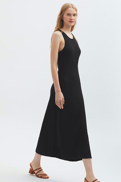 Nice Things Black Sleeveless Midi Dress
