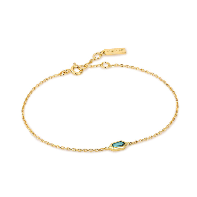 ania-haie-teal-sparkle-emblem-chain-gold-bracelet