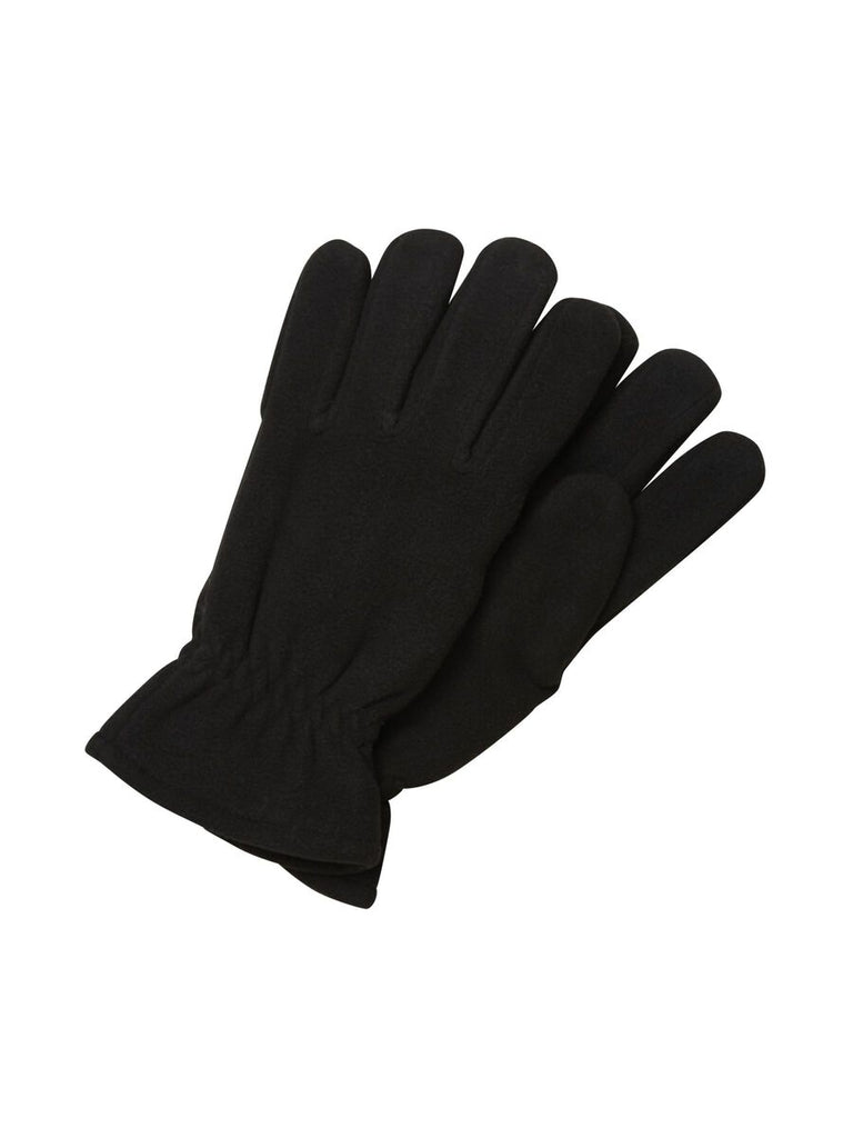 Selected Homme Black Atticus Fleece Gloves