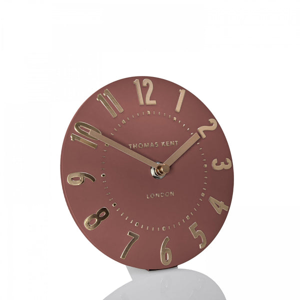 Distinctly Living 6'' Mulberry Mantel Clock Auburn