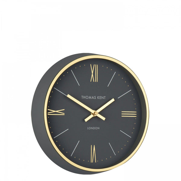 Distinctly Living 10'' Hampton Wall Clock Charcoal