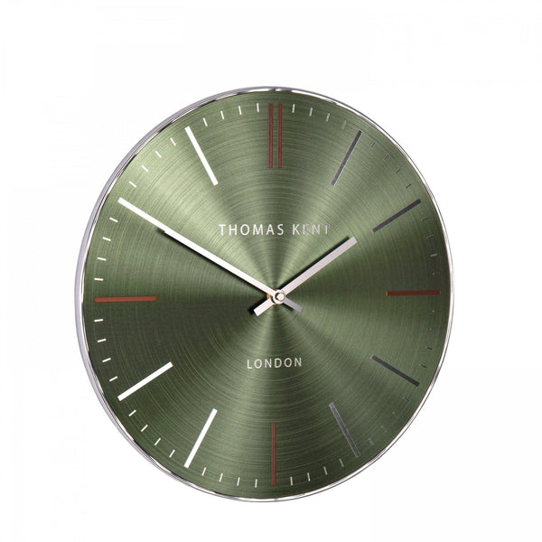 Distinctly Living 14" Bistro Wall Clock Emerald