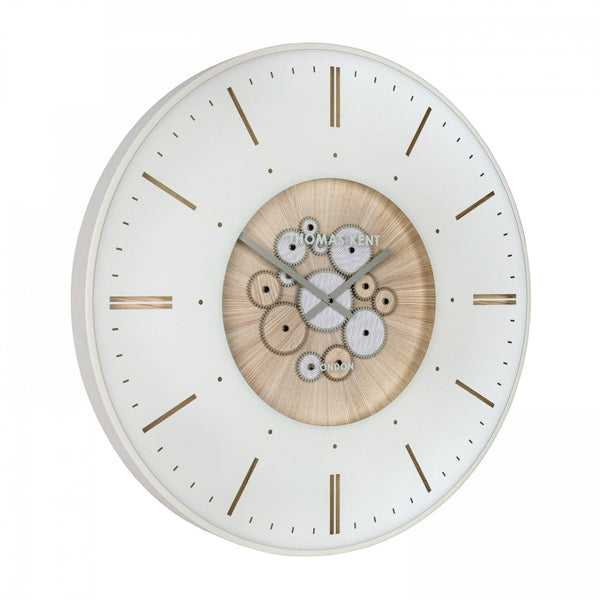 Distinctly Living 30"" Clocksmith Grand Clock Cog Ivory