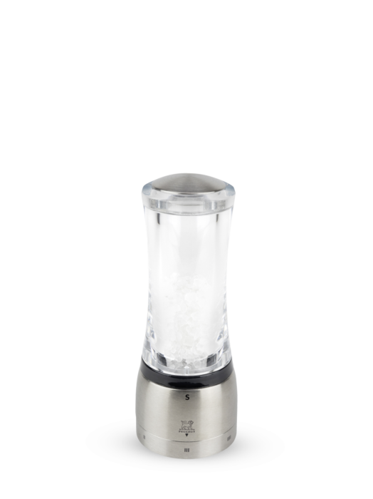 Peugeot Daman u'Select Manual Salt Mill in Acrylic & Stainless Steel, 16cm