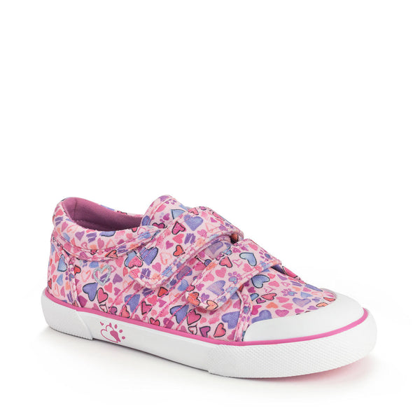 StartRite Loveheart Canvas Shoes (pink)