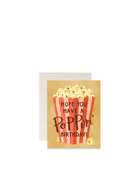 1canoe2 Birthday Popcorn Greeting Card