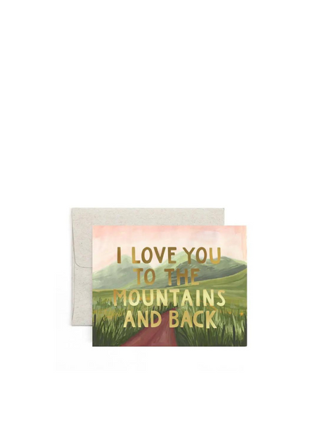 1canoe2 Gold Mountains And Back Greeting Card