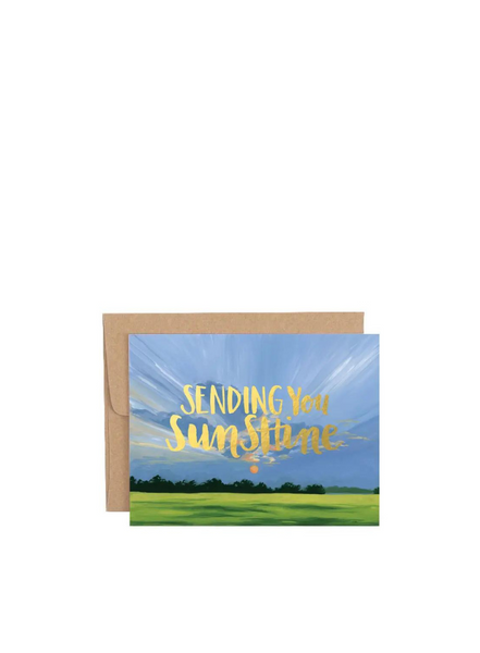 1canoe2 Sending Sunshine Landscape Greetings Card From