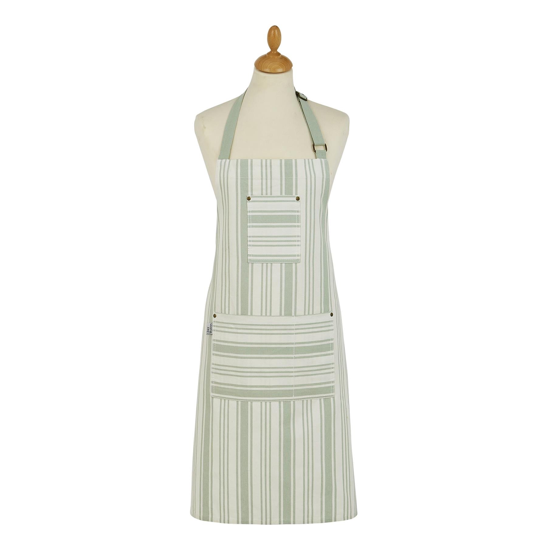Ulster Weavers Sage Cotton Striped Apron
