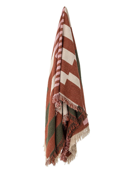 Bloomingville York Recycled Cotton Plaid Throw