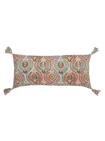 Bloomingville Noga Printed & Hand Stitched Rectangle Cushion