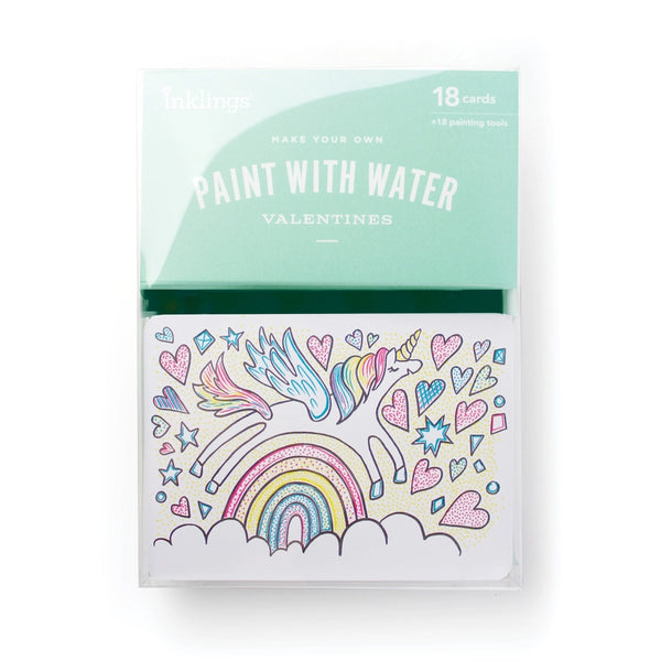 Inklings Paint With Water Valentines - Unicorn