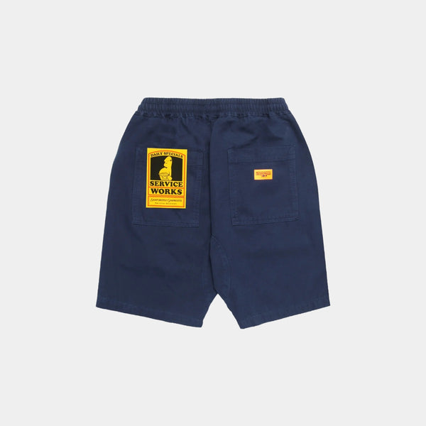 Service Works Classic Canvas Chef Shorts - Navy