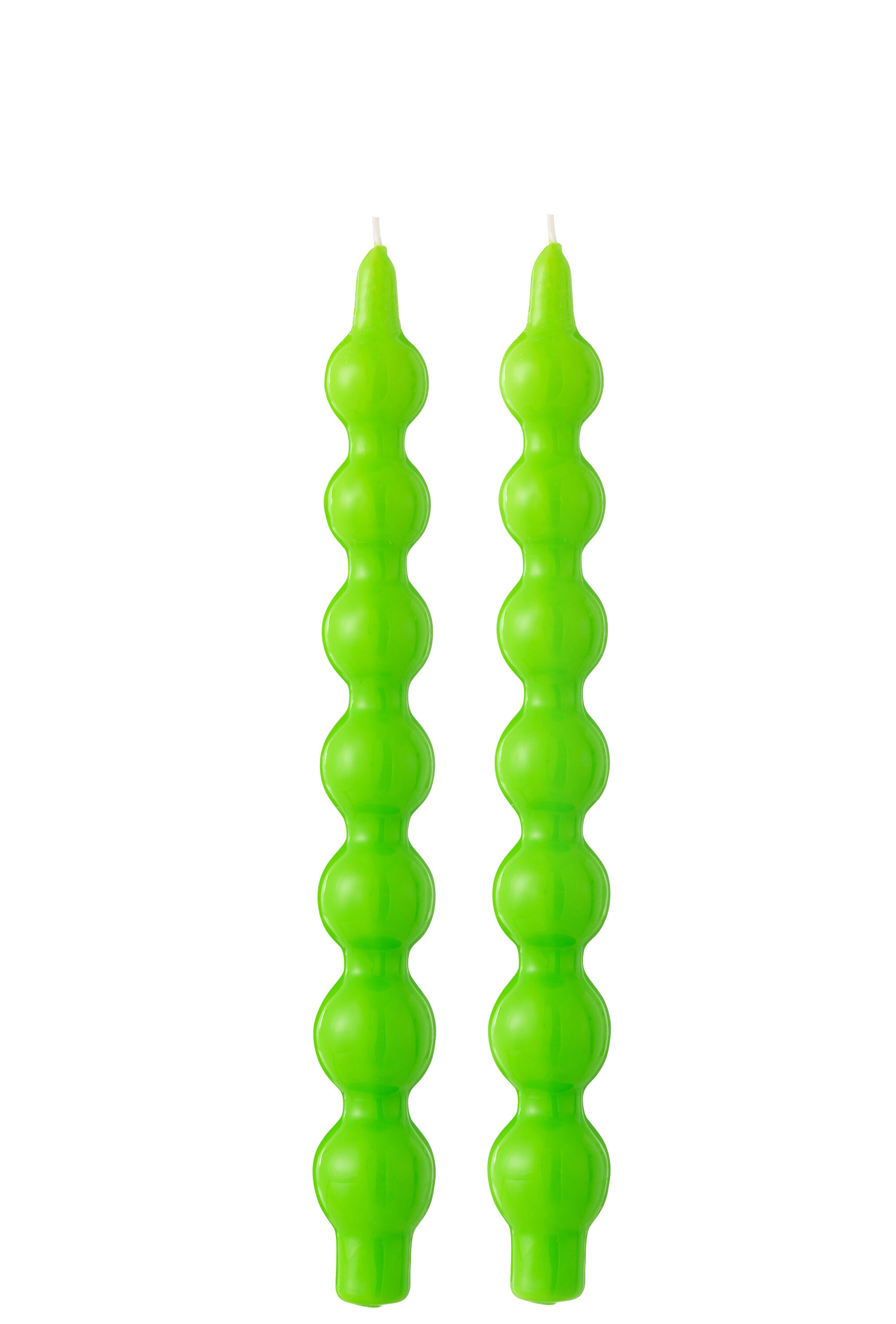 J-Line Set of 2 Green Gourd Candles