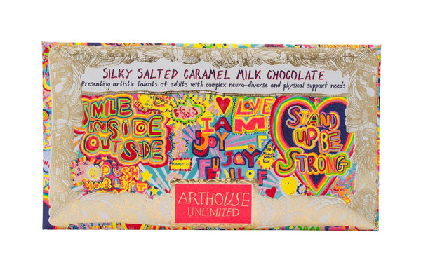 ARTHOUSE Unlimited Full Of Joy, Silky Milk Salted Caramel Chocolate Bar