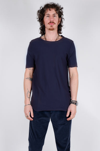 Hannes Roether Roundneck Cotton T-shirt Livid