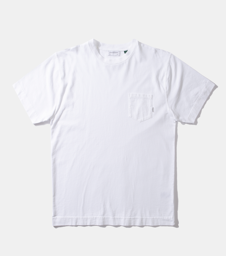 Edmmond Studio White Pocket Core T-Shirt
