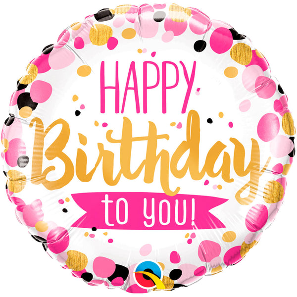 Folat Happy 'happy Birthday To You!' Foil Balloon - 45 Cm