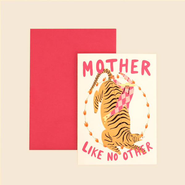 Little Black Cat Illustrated Mother Like No Other Card