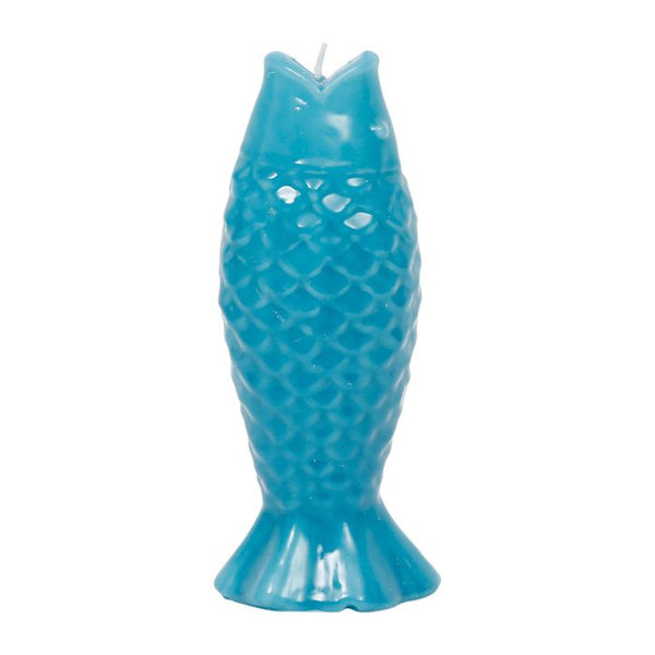 Distinctly Living Blue Fish Shell Candle