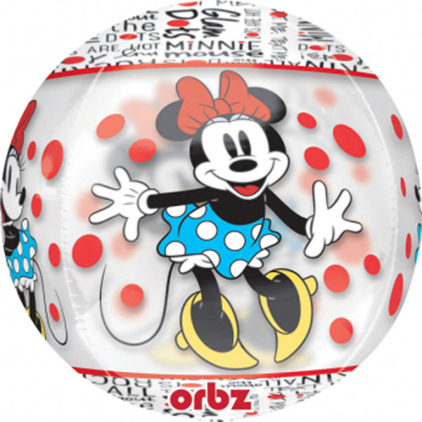 Folat Foil Balloon Orbz Minnie Mouse Dots