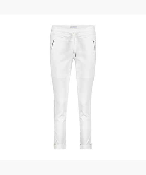 Red Button Tessy Jogger - White