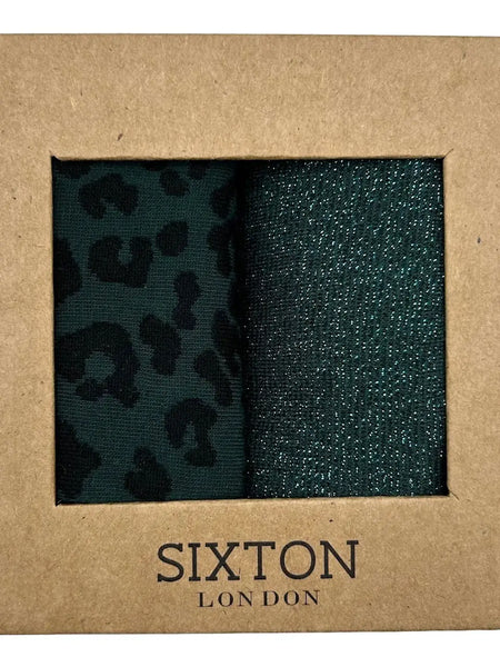 SIXTON LONDON : Teal Mix Duo Sock Box
